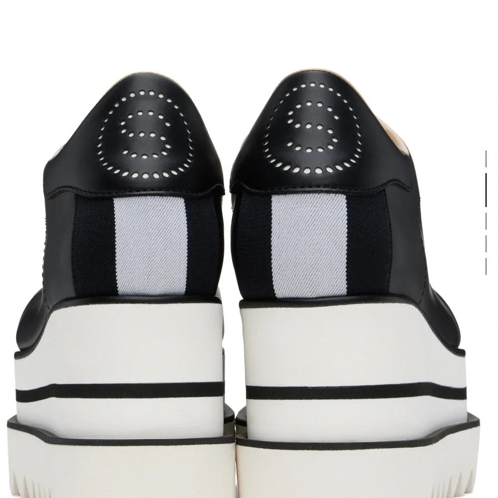 Stella McCartney Black and White Platform Shoes - Picture 2 of 13